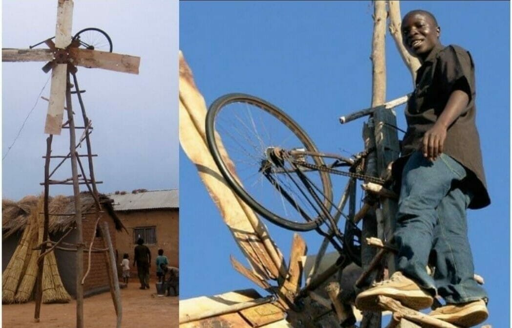 William Kamkwamba A Hero built a windmill to save his dying village