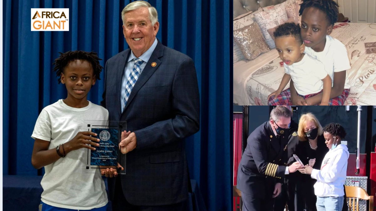 Jayden Groves earned the heroism award after rescuing his unconscious baby brother from drowning