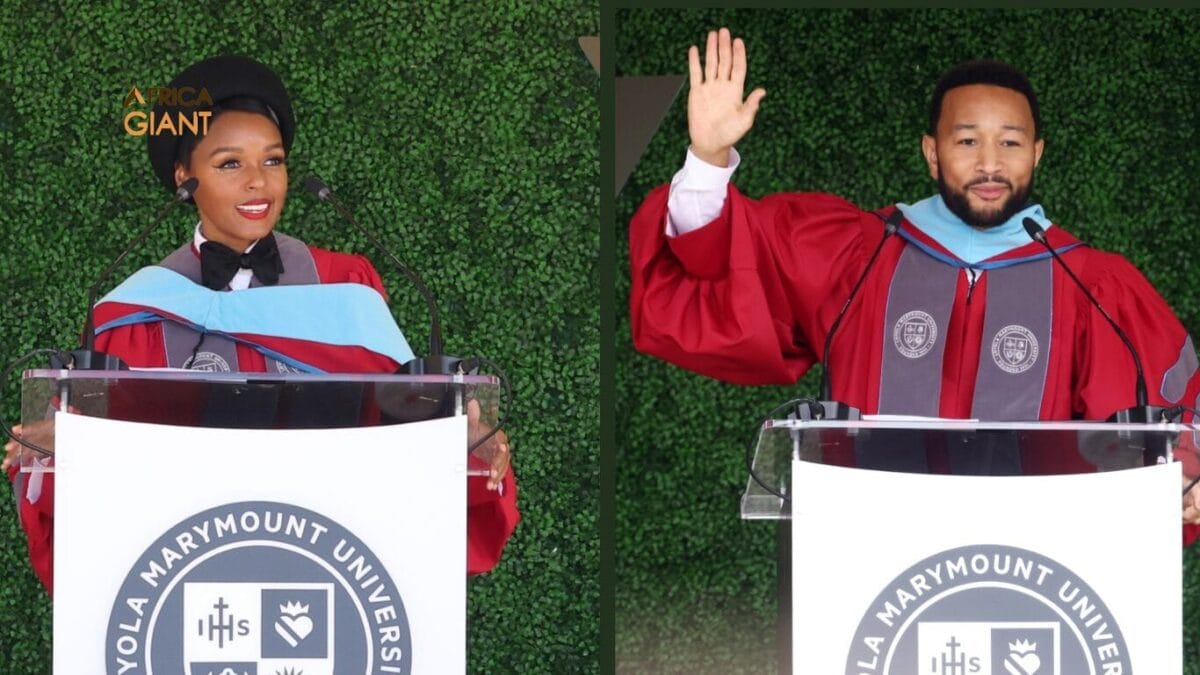 Grammy Award winners Janelle Monáe And John Legend Speak At Loyola Marymount University Commencement