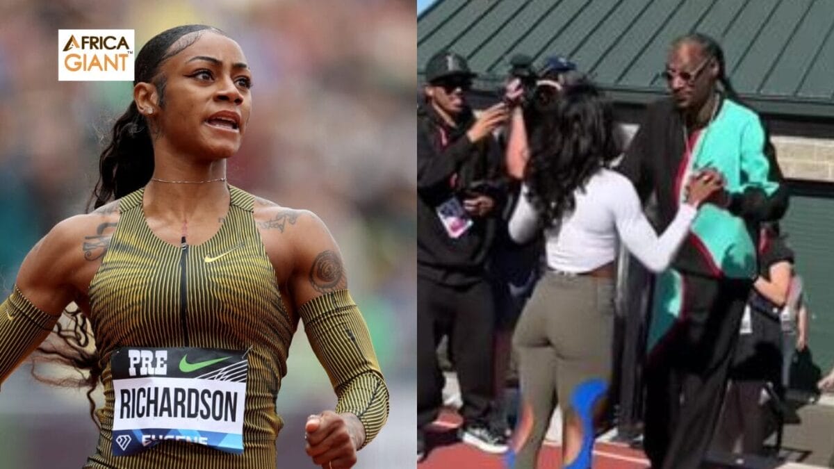 Sha'Carri Richardson And Snoop Dogg Was In Town To Support Richardson, Before Her Impressive Win
