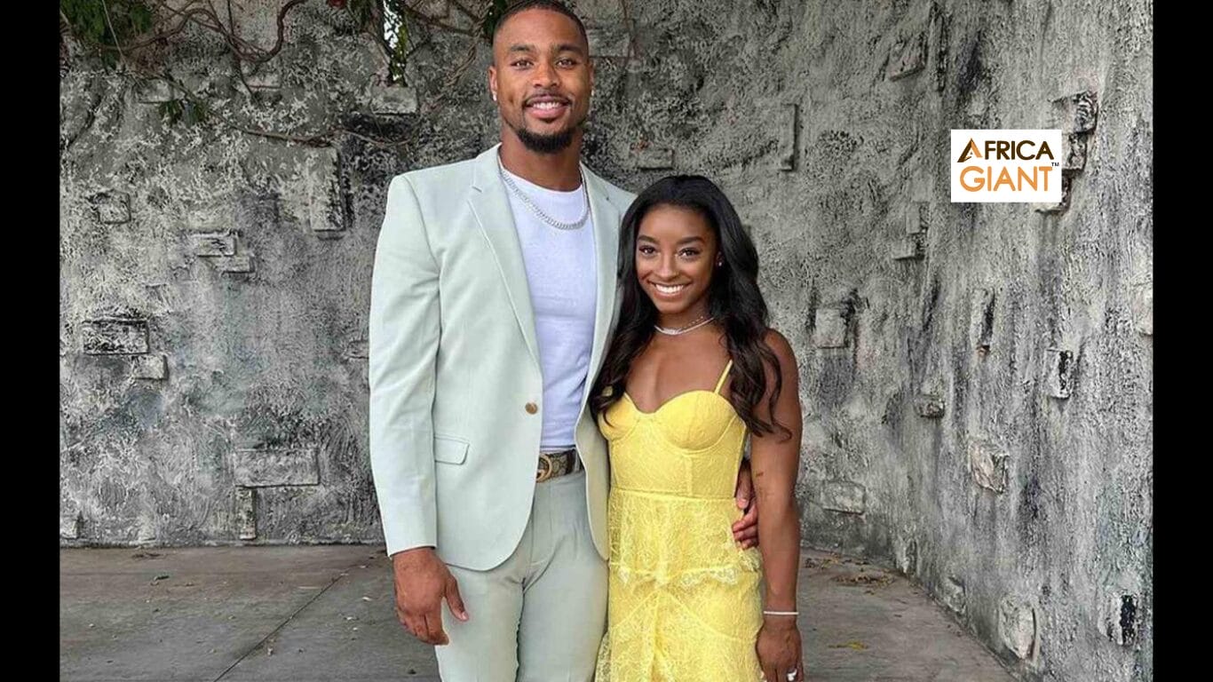 Simone Biles is ready to flip her way to Olympic gold once again, but this time, she'll have her husband by her side.