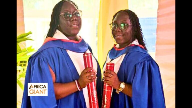 The Robinson twins are celebrated on Africa Giant for their academic achievement.